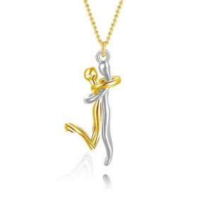 Couple's Pendant Humanoid Hug Necklace